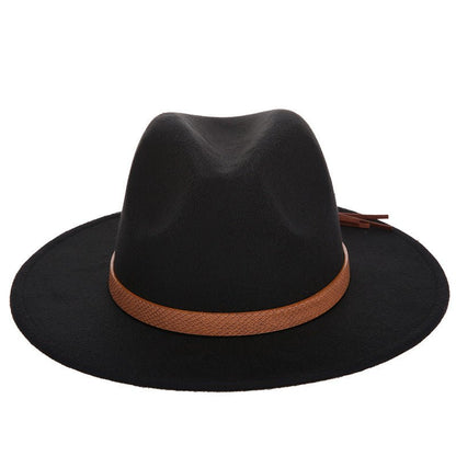 Woolen Jazz Hat Fashion Female Bowler Hat - Urban Caps